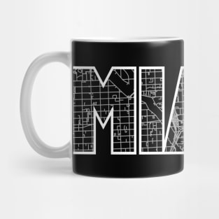 Miami Street Map Mug